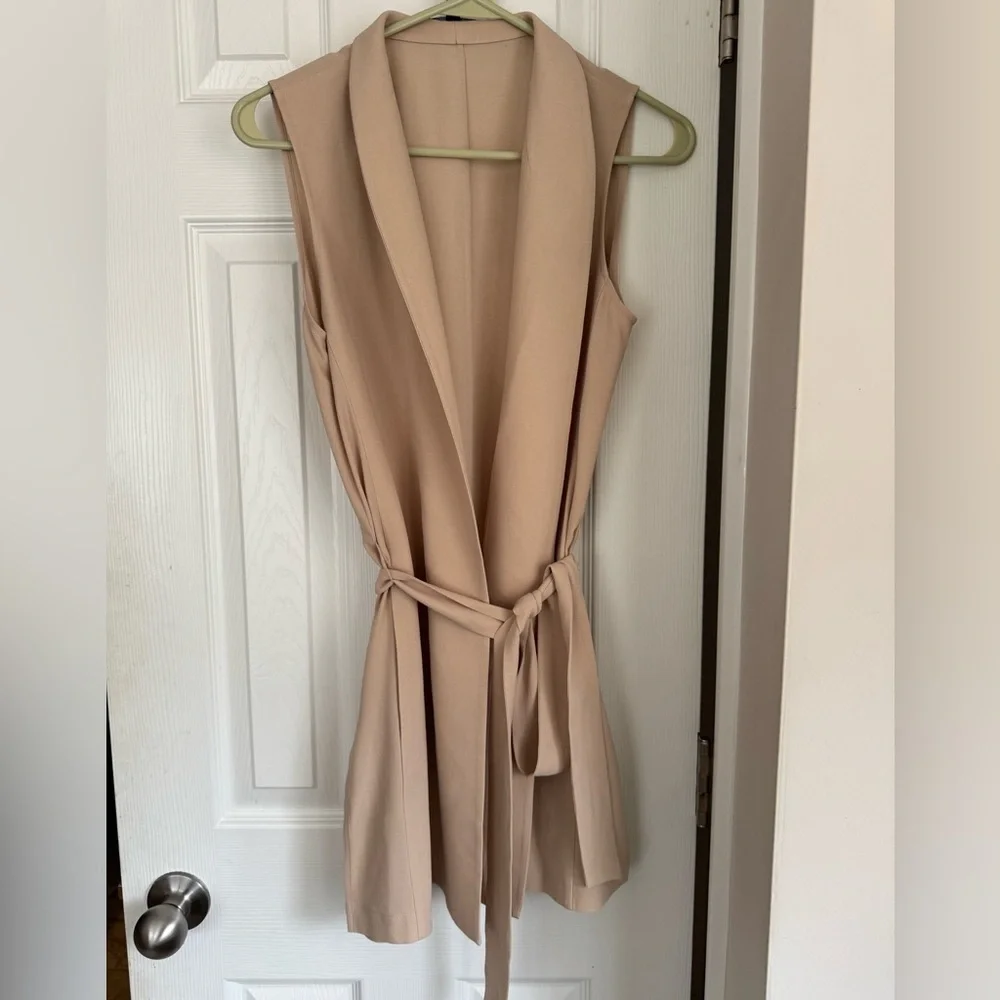 Eileen Fisher Belted Silk Vest
